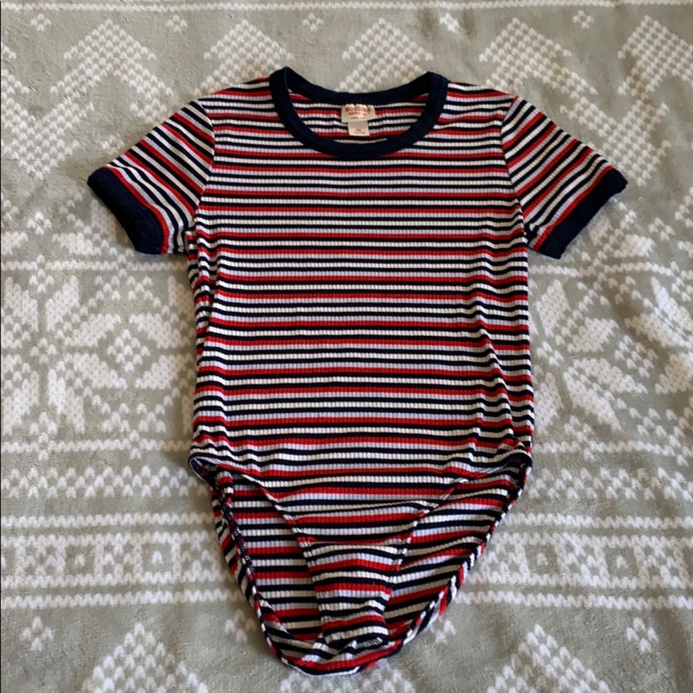 Striped bodysuit